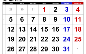 Calendrier des Tournois du BCV Janvier 2026
