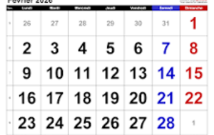 Calendrier des Tournois du BCV Février 2026