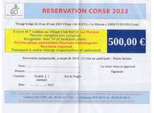 Séjour en Corse organisé par la MBT en mai 2023
