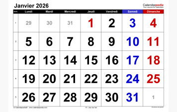 Calendrier des Tournois du BCV Janvier 2026